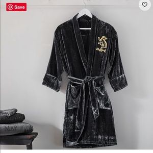 Pottery Barn Hufflepuff Velvet Robe